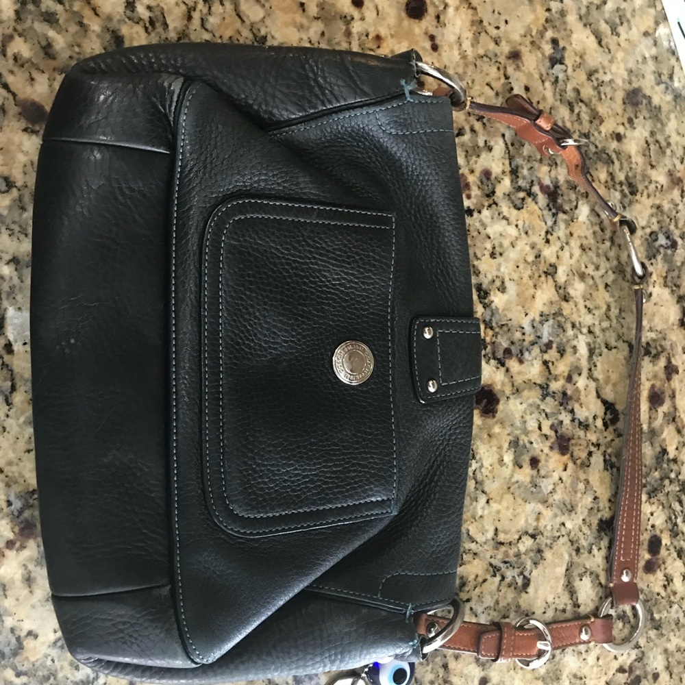 Coach Black Pebbled Leather Bag